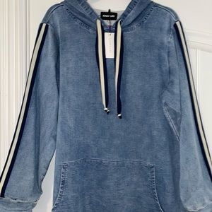 Sugar Lips Denim Hooded Tunic